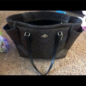 Coach large tote/diaper bag